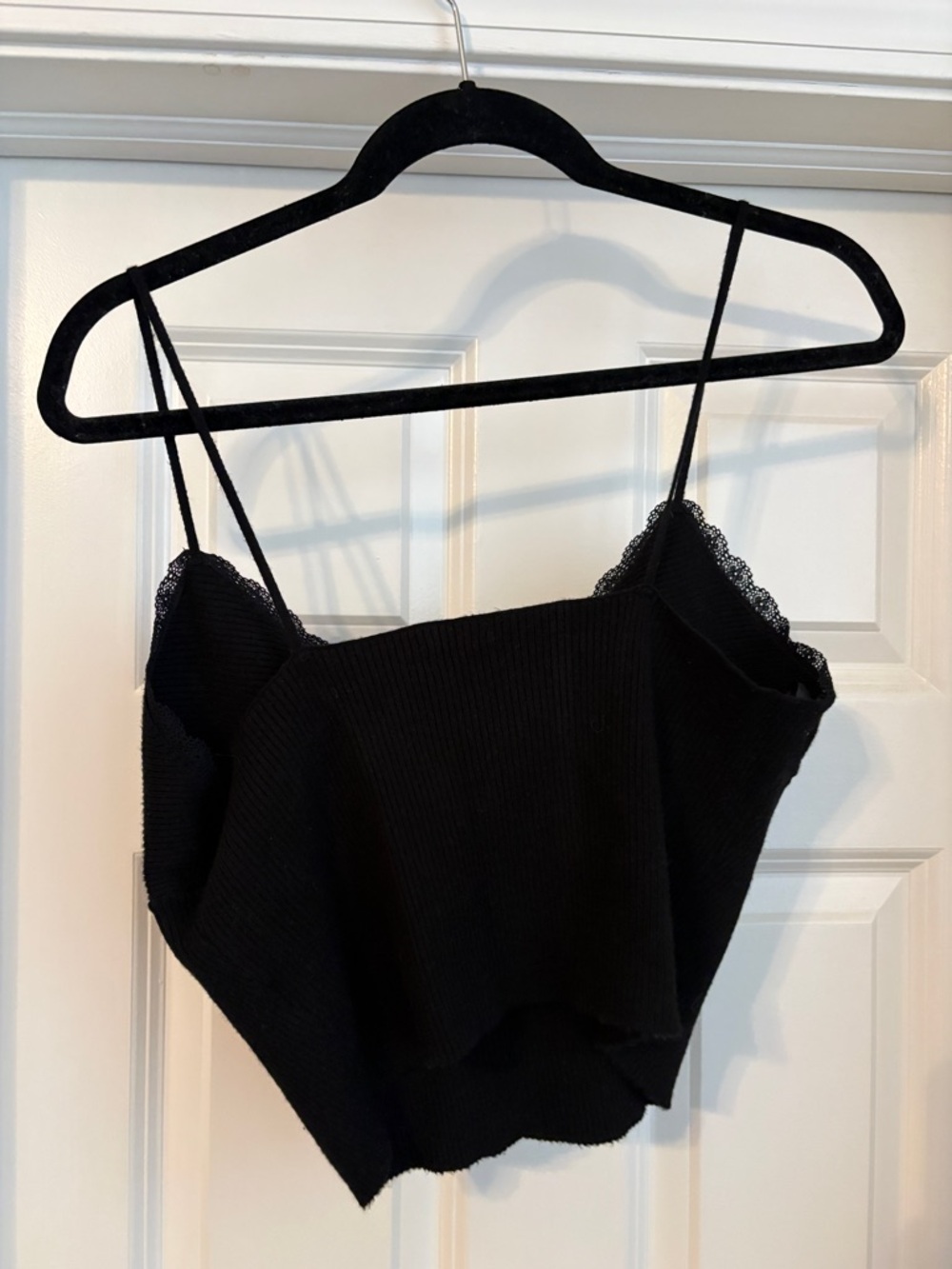 PacSun LA Hearts Crop Lace Sweater Top Women’s Large Whimsigoth Party - Picture 4 of 5